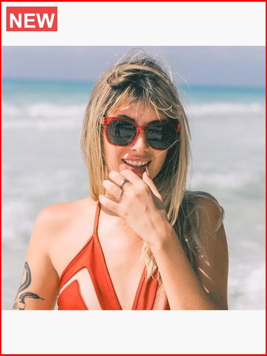 Oversize Cat Eye Polarized Sunglasses UV400 Protection Retro Shades main image 5